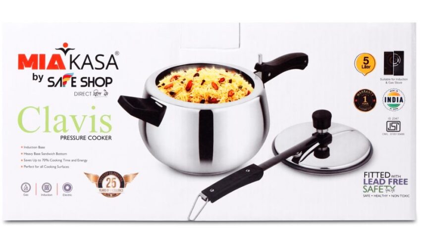 Miakasa Stainless Steel Clavis Pressure Cooker 5L – The Kitchen King You Didn’t Know You Needed