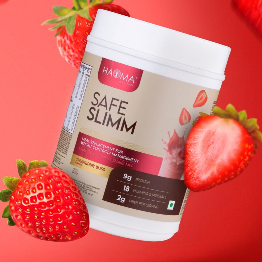 Skip the Meal, Not the Nutrition with Haoma Safe Slimm Protein – Strawberry Bliss